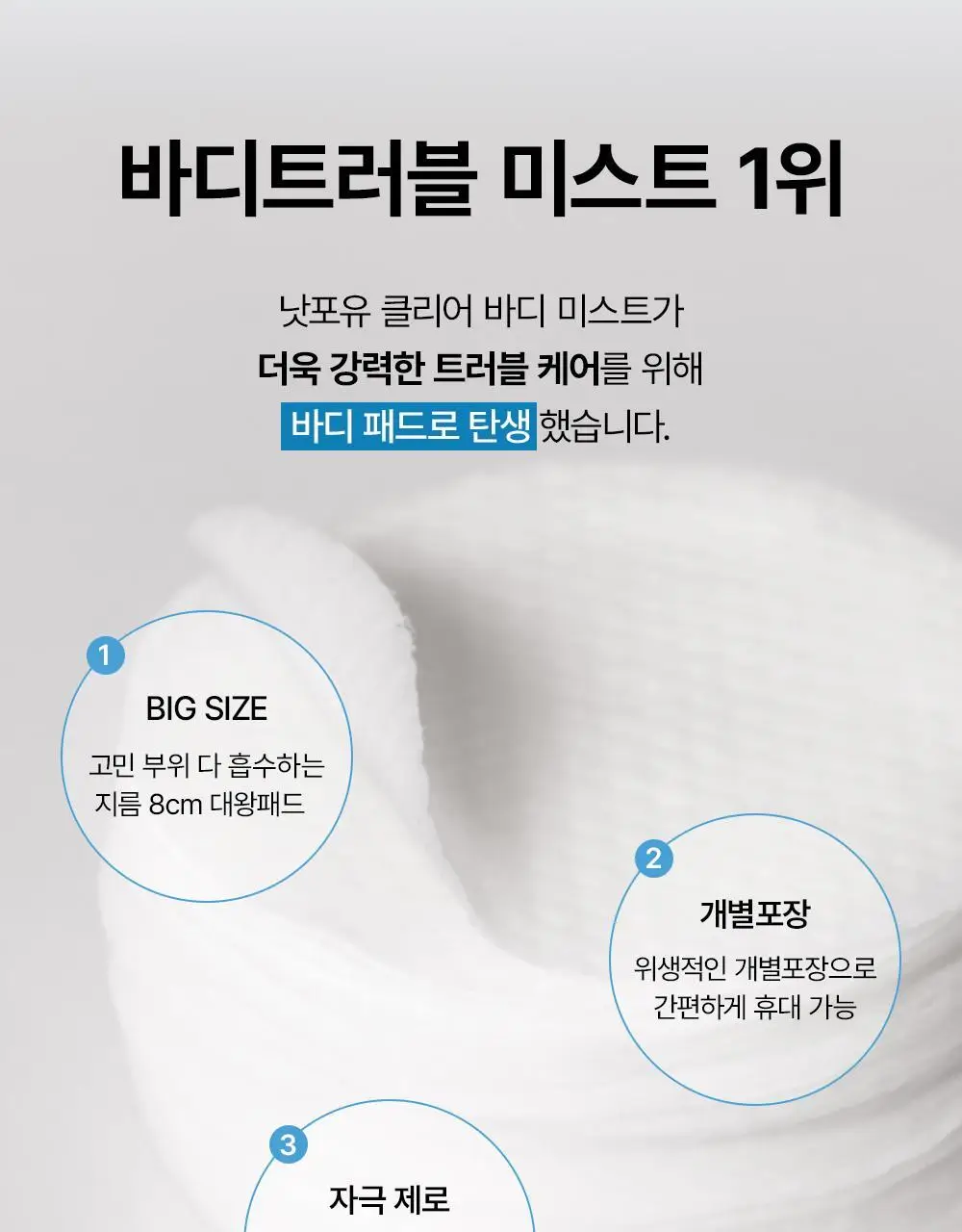 [등드름/가드름] 낫포유 클리어 SOS 바디패드 10매입 상세페이지 9